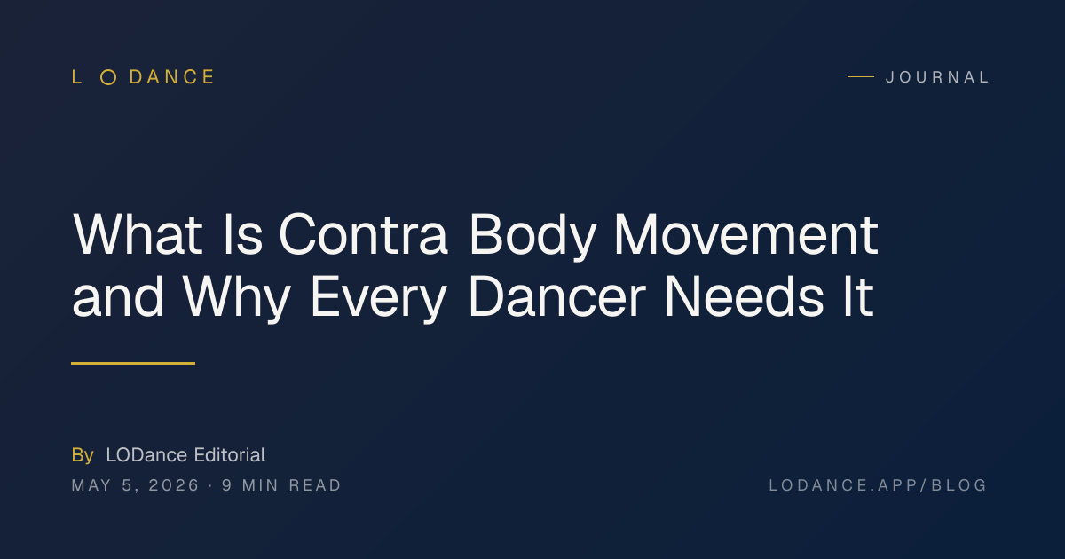 What Is Contra Body Movement and Why Every Dancer Needs It — LODance Blog