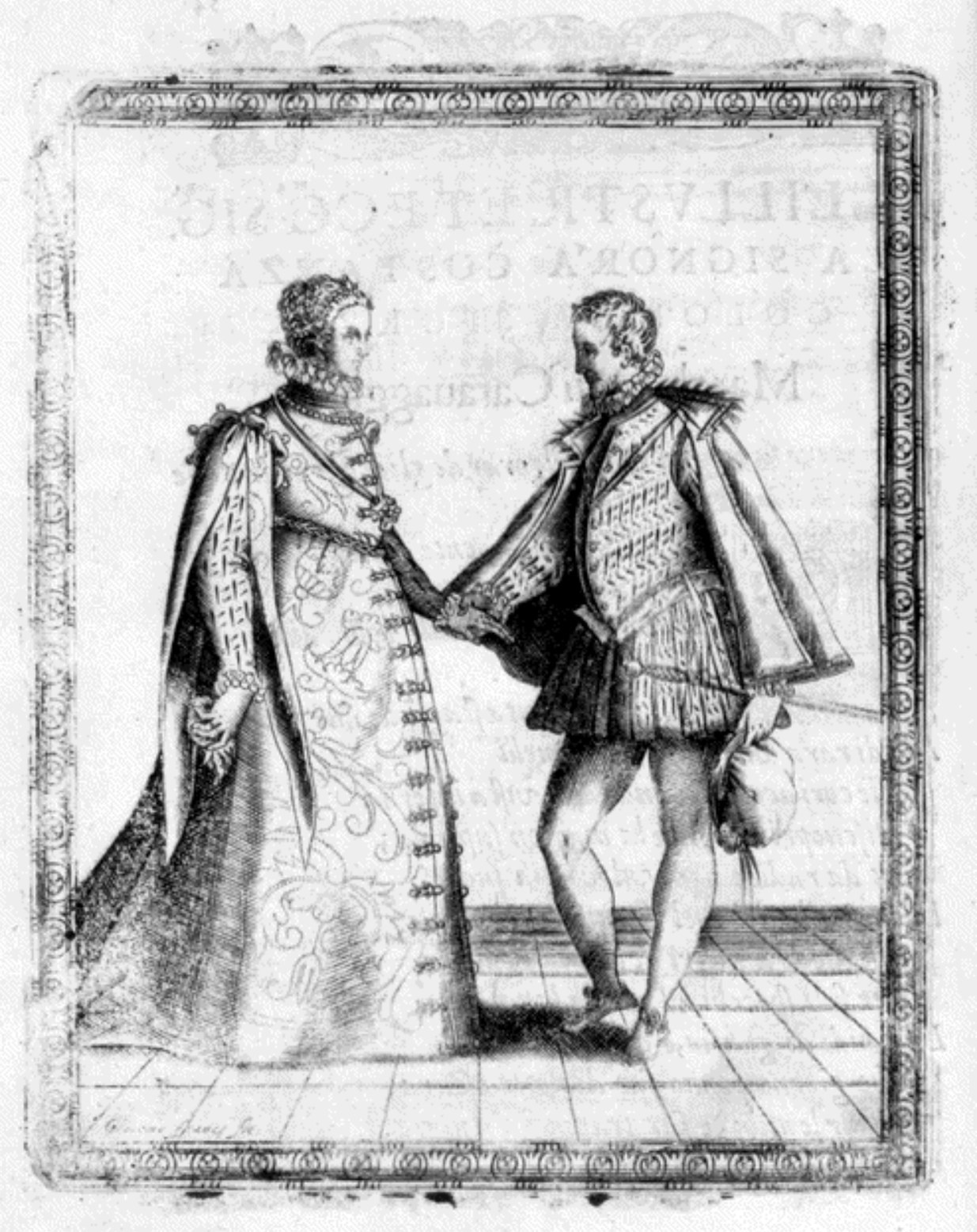 Caroso — Dance Plate (plate 19) by Fabritio Caroso da Sermoneta