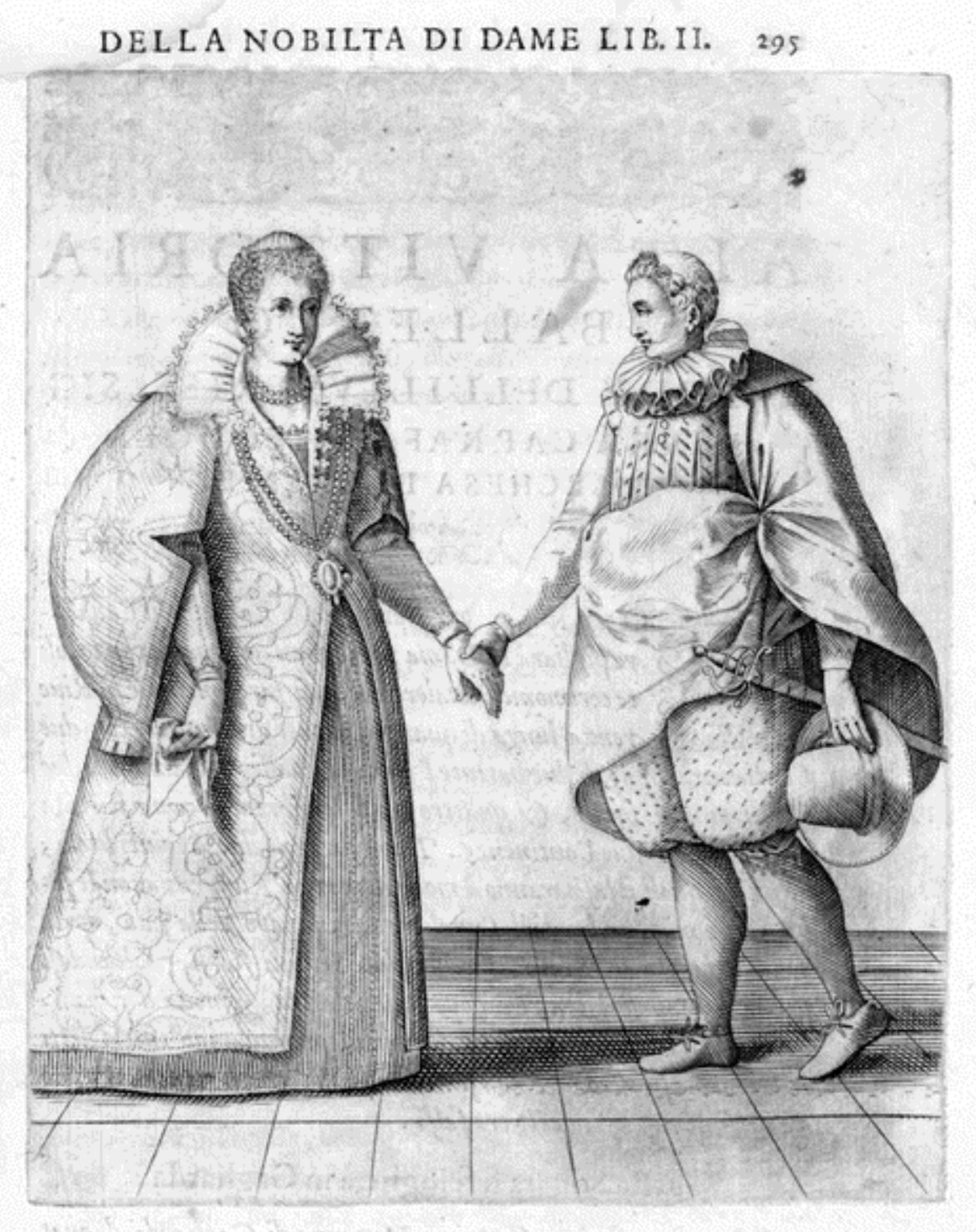 Caroso Nobiltà — Dance Plate (plate 35) by Fabritio Caroso da Sermoneta