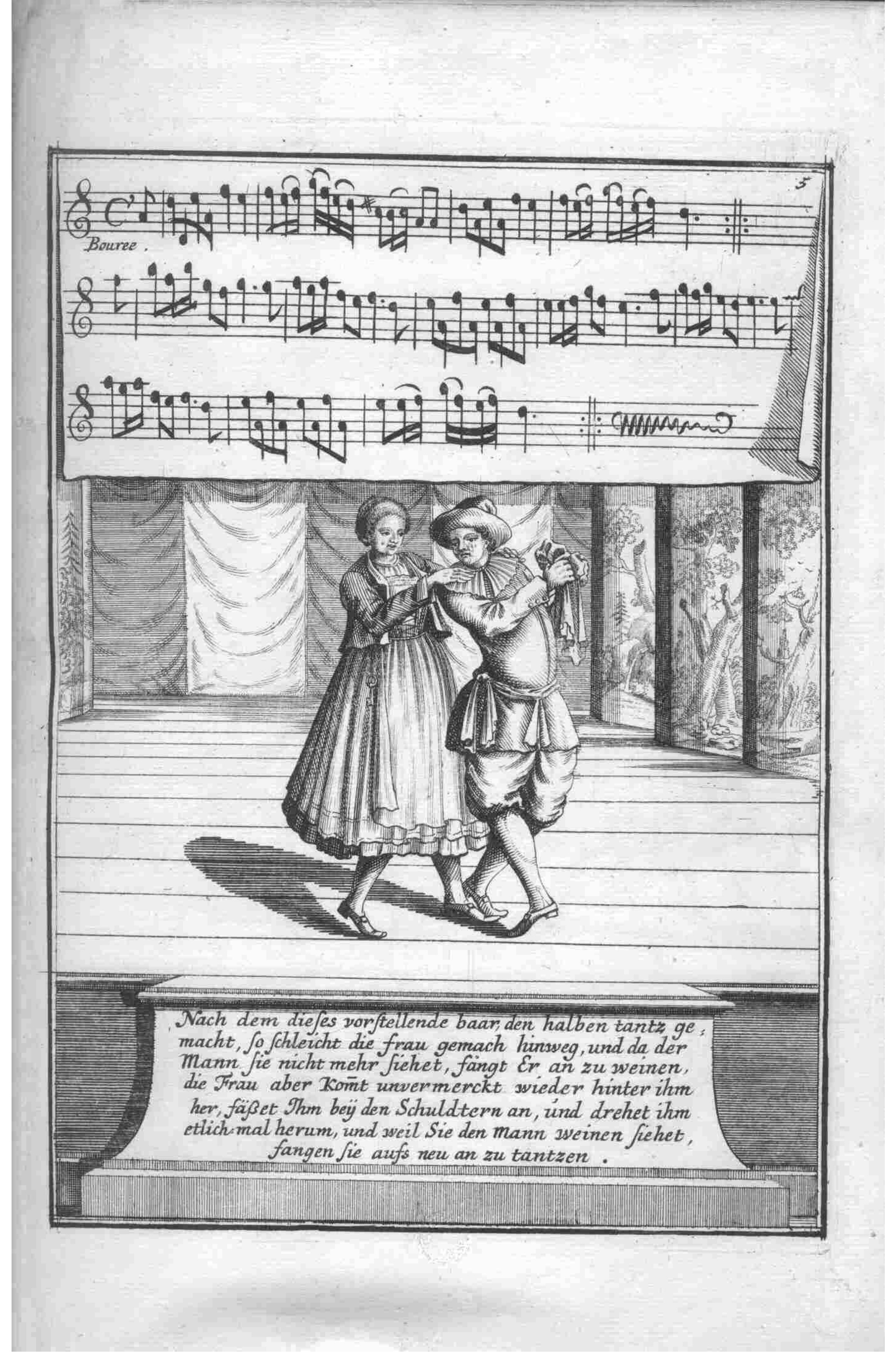 Comic Character — Plate 4 by Gregorio Lambranzi