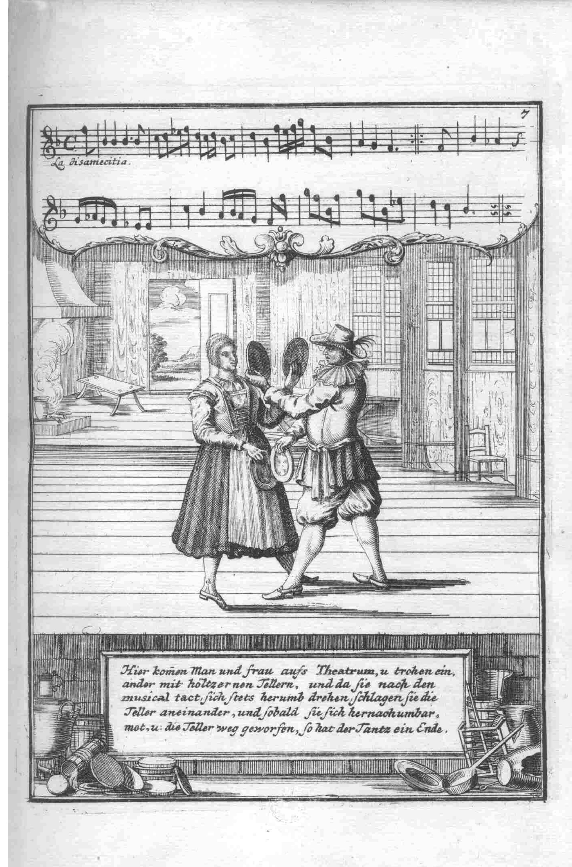 Comic Character — Plate 6 by Gregorio Lambranzi
