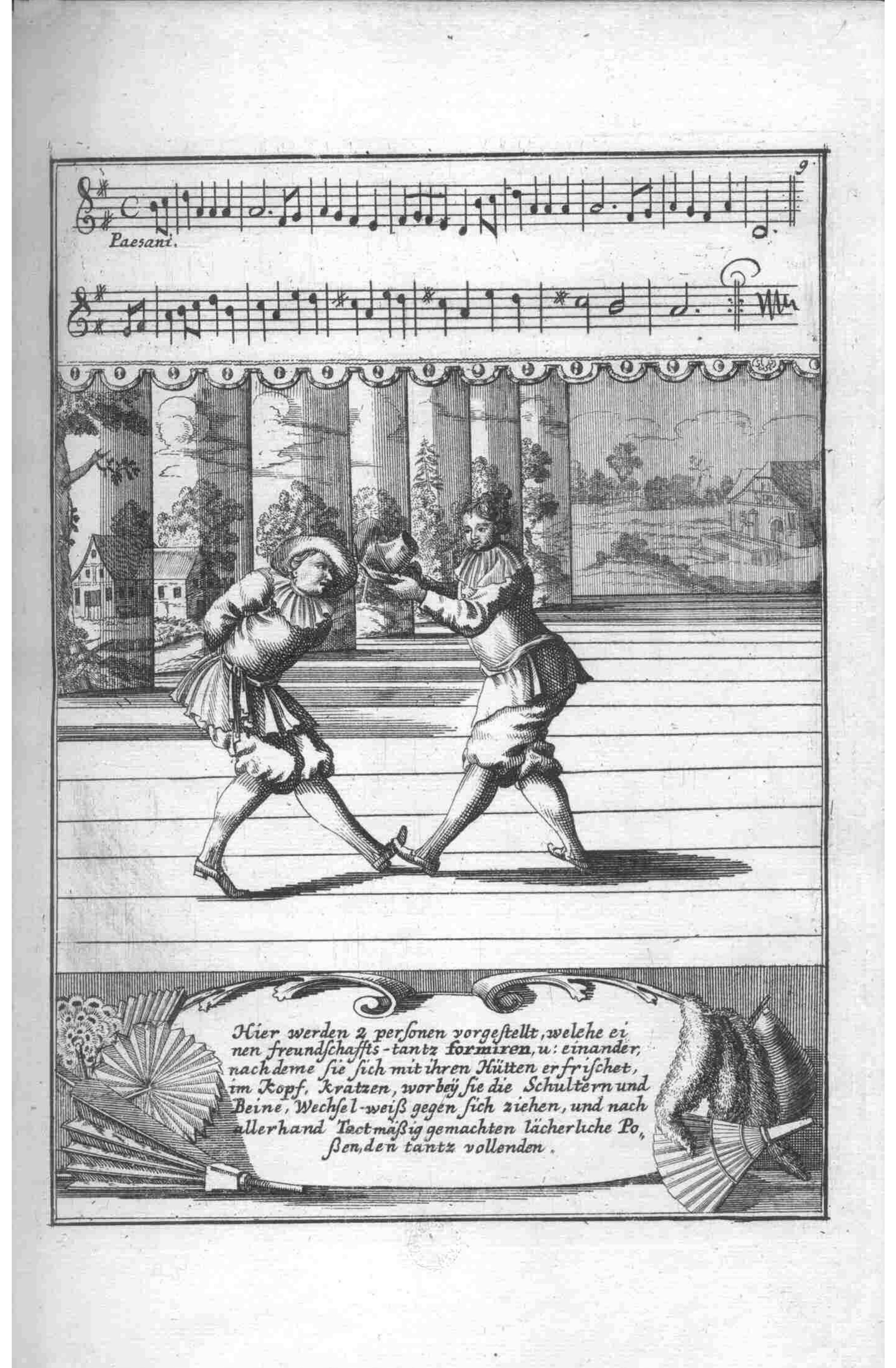 Combat/Duel — Plate 8 by Gregorio Lambranzi