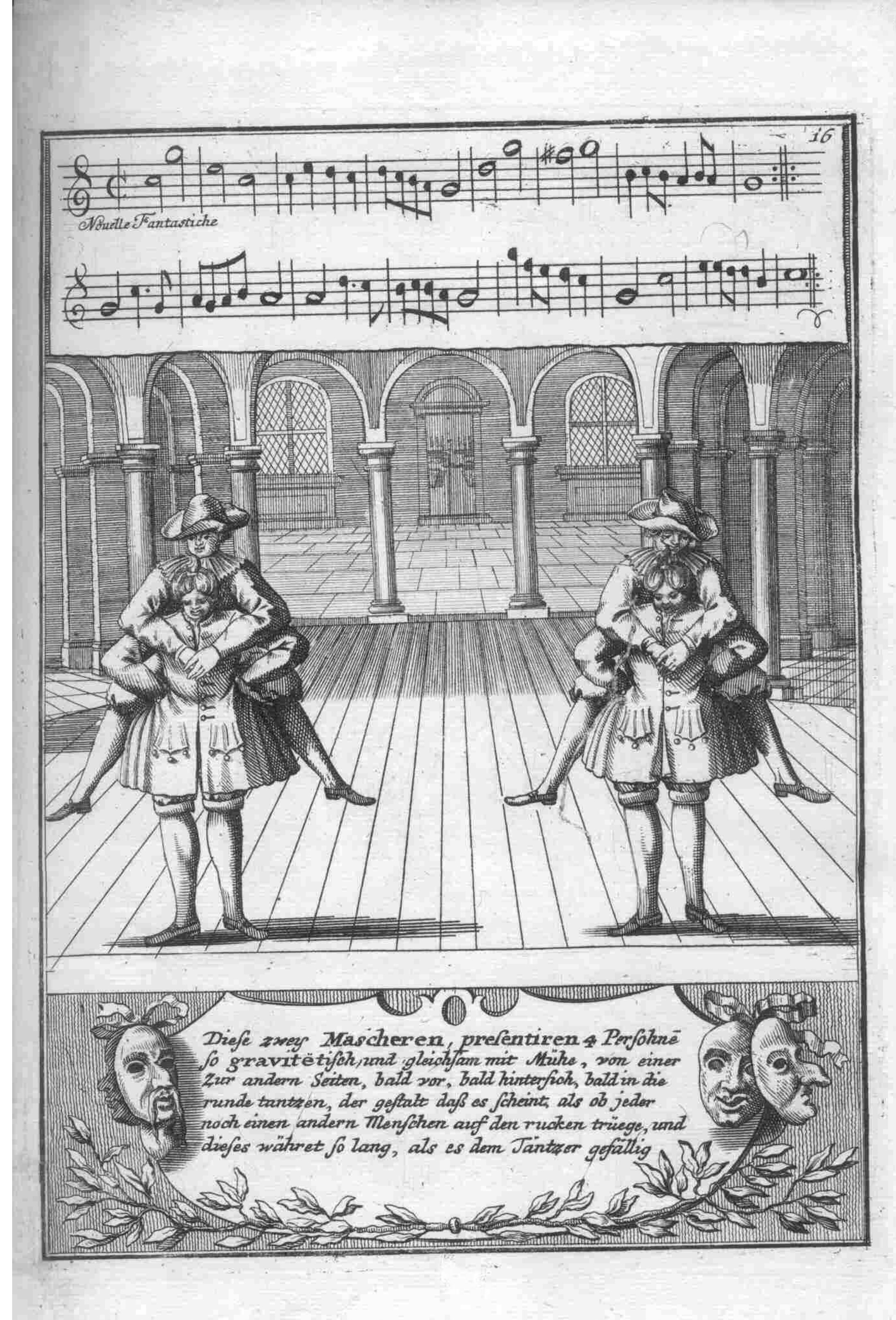 Combat/Duel — Plate 15 by Gregorio Lambranzi