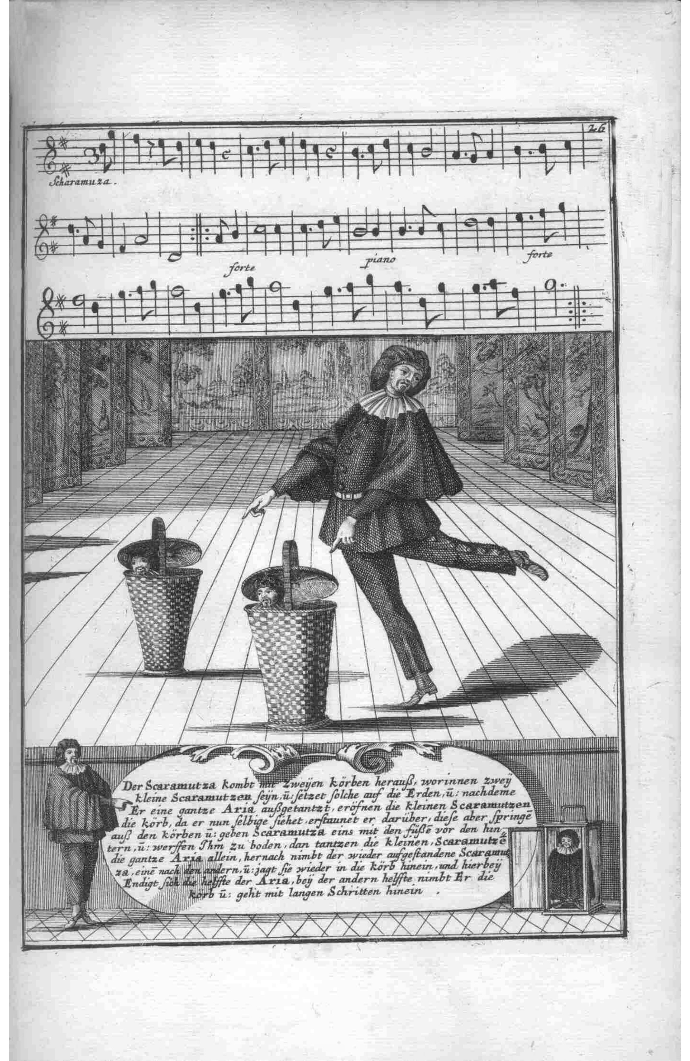 Comic Character — Plate 25 by Gregorio Lambranzi