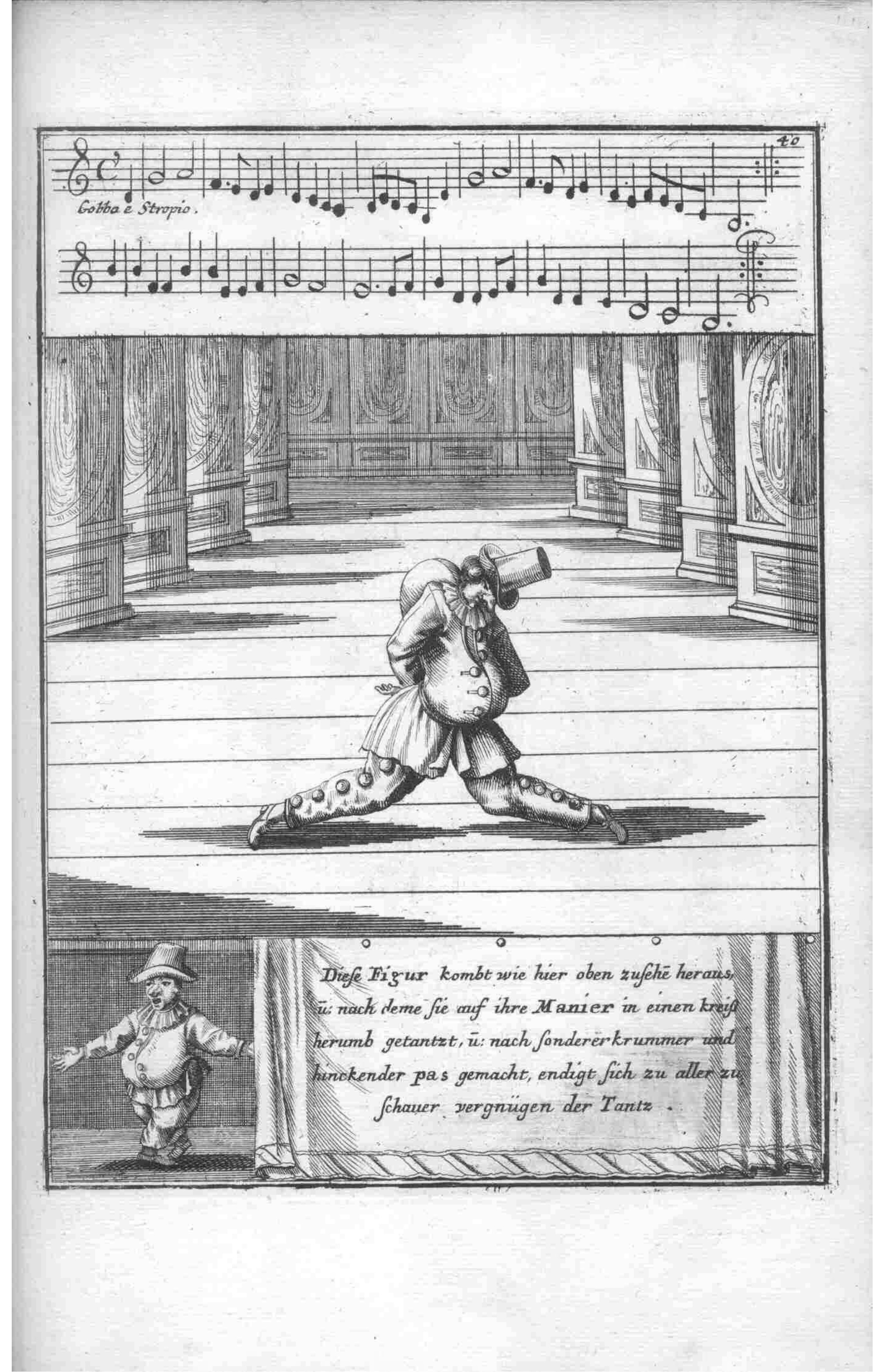 Comic Character — Plate 39 by Gregorio Lambranzi