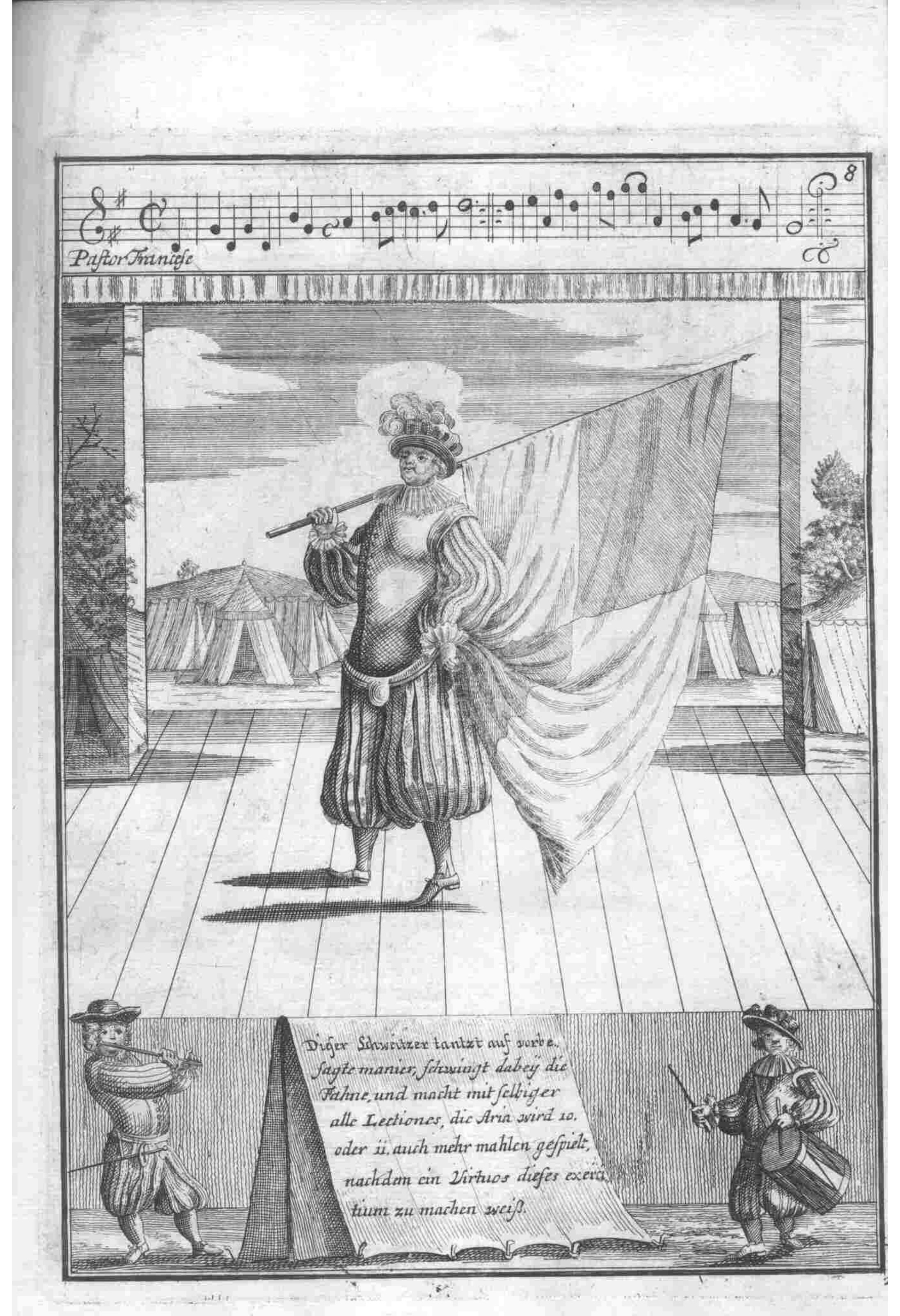 Comic Character — Plate 58 by Gregorio Lambranzi