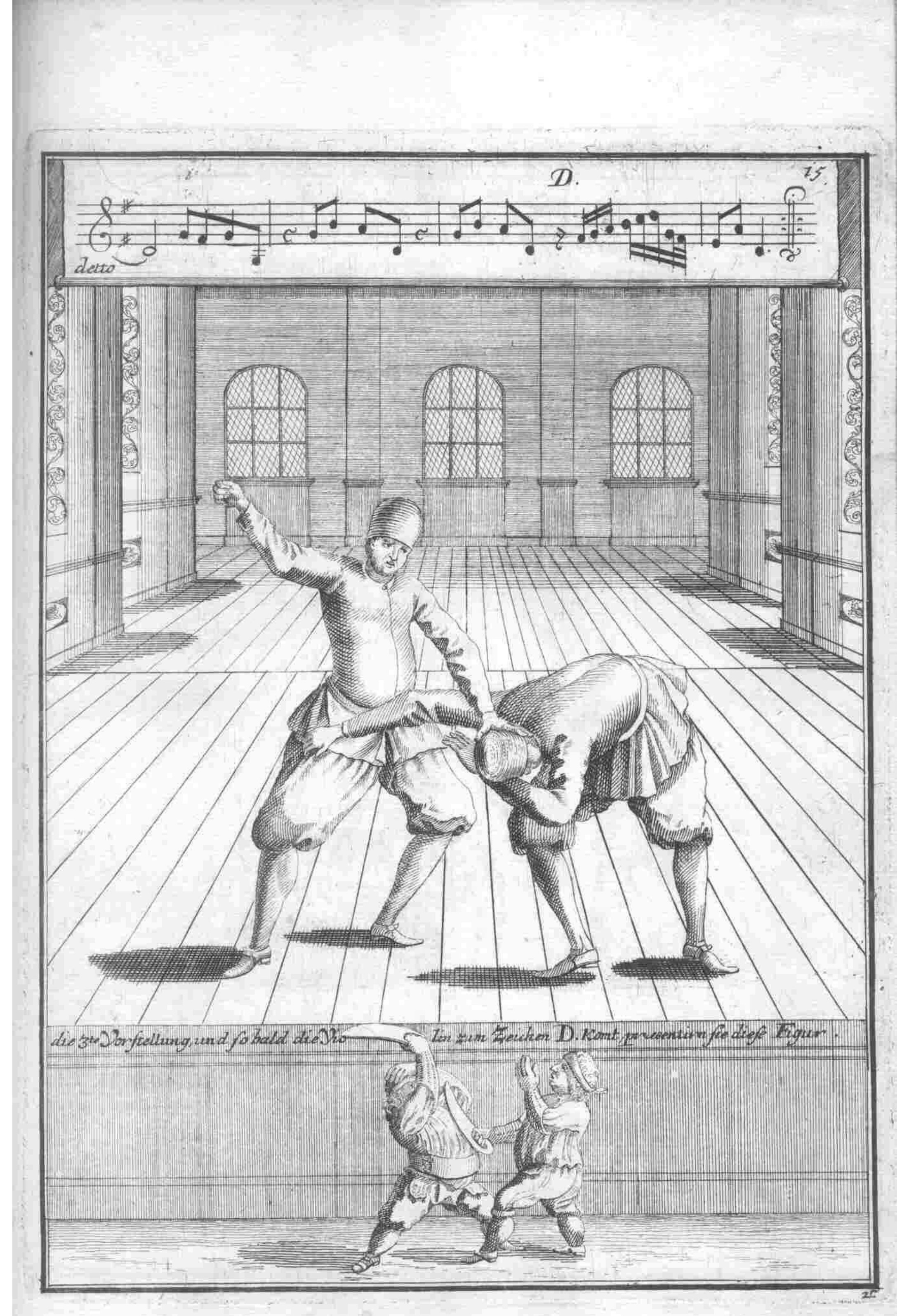 Combat/Duel — Plate 65 by Gregorio Lambranzi