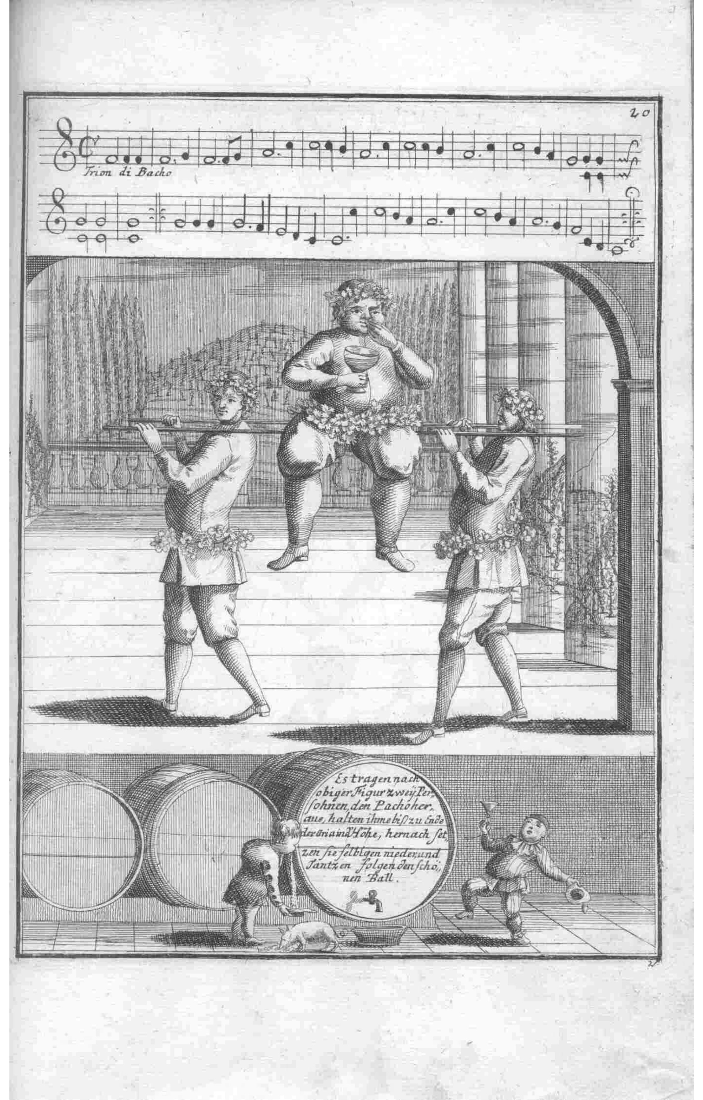 Comic Character — Plate 70 by Gregorio Lambranzi