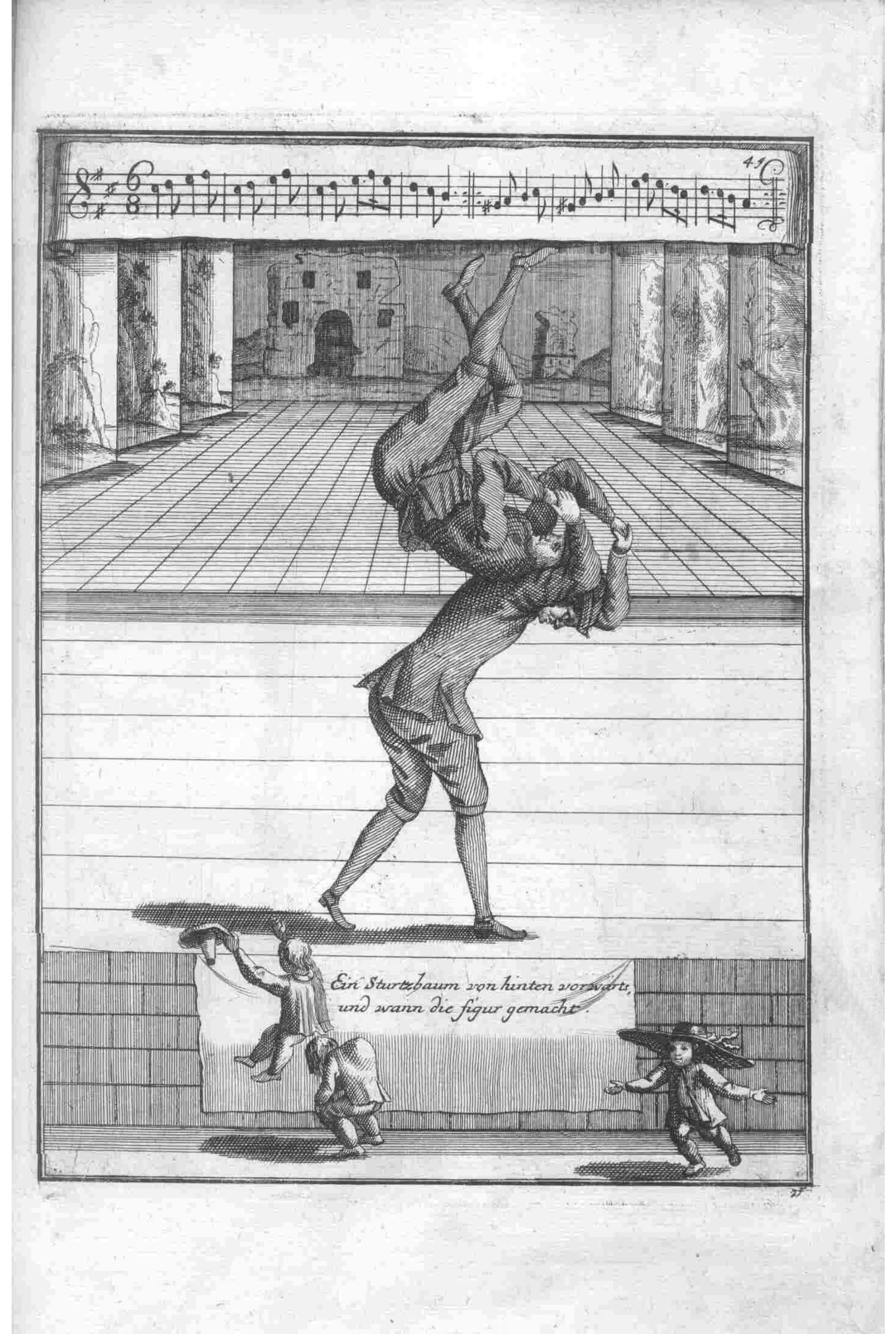 Grotesque — Plate 95 by Gregorio Lambranzi