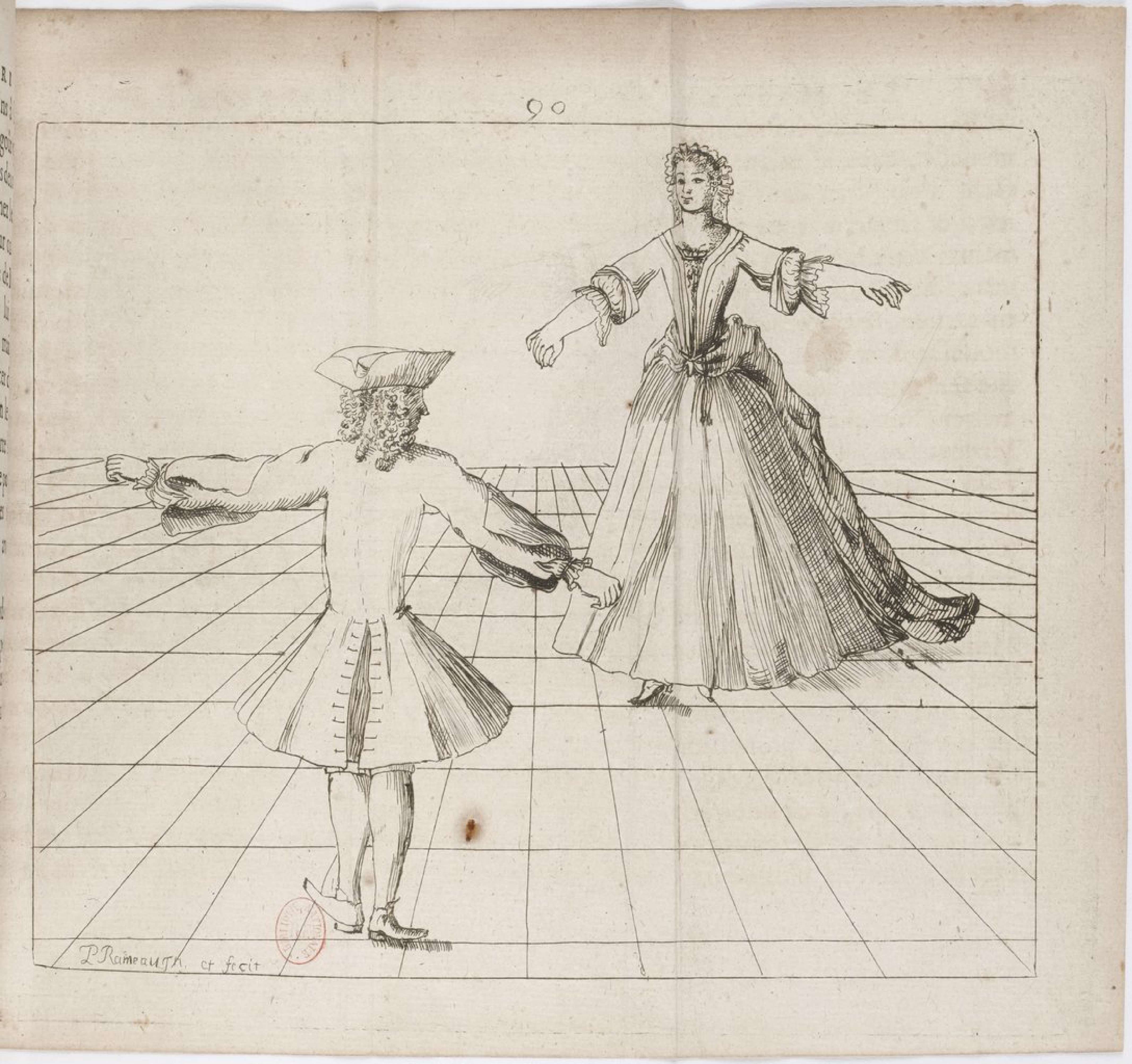 The Dancing Master and his Student by Pierre Rameau