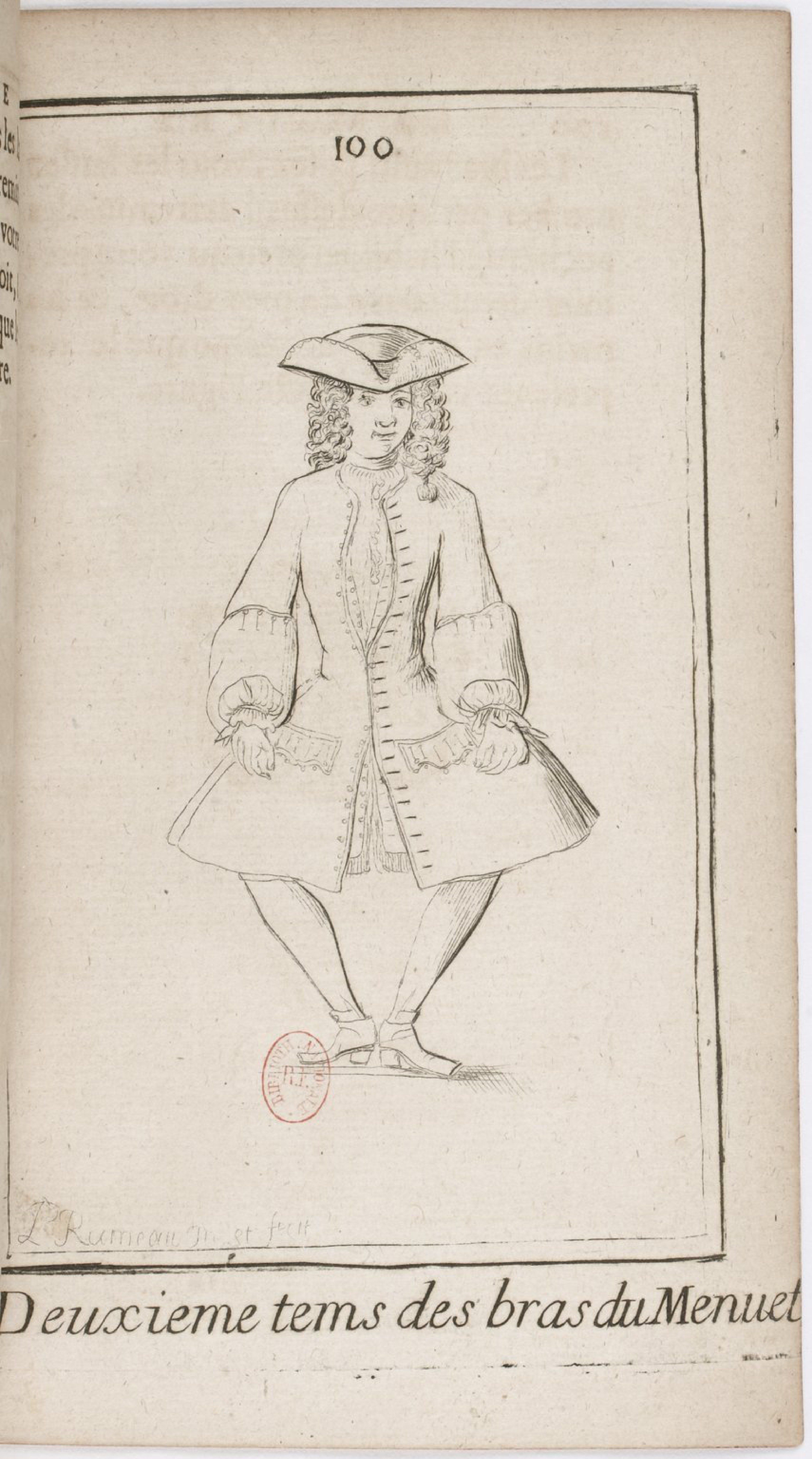 Second Beat of the Minuet's Arms by Pierre Rameau