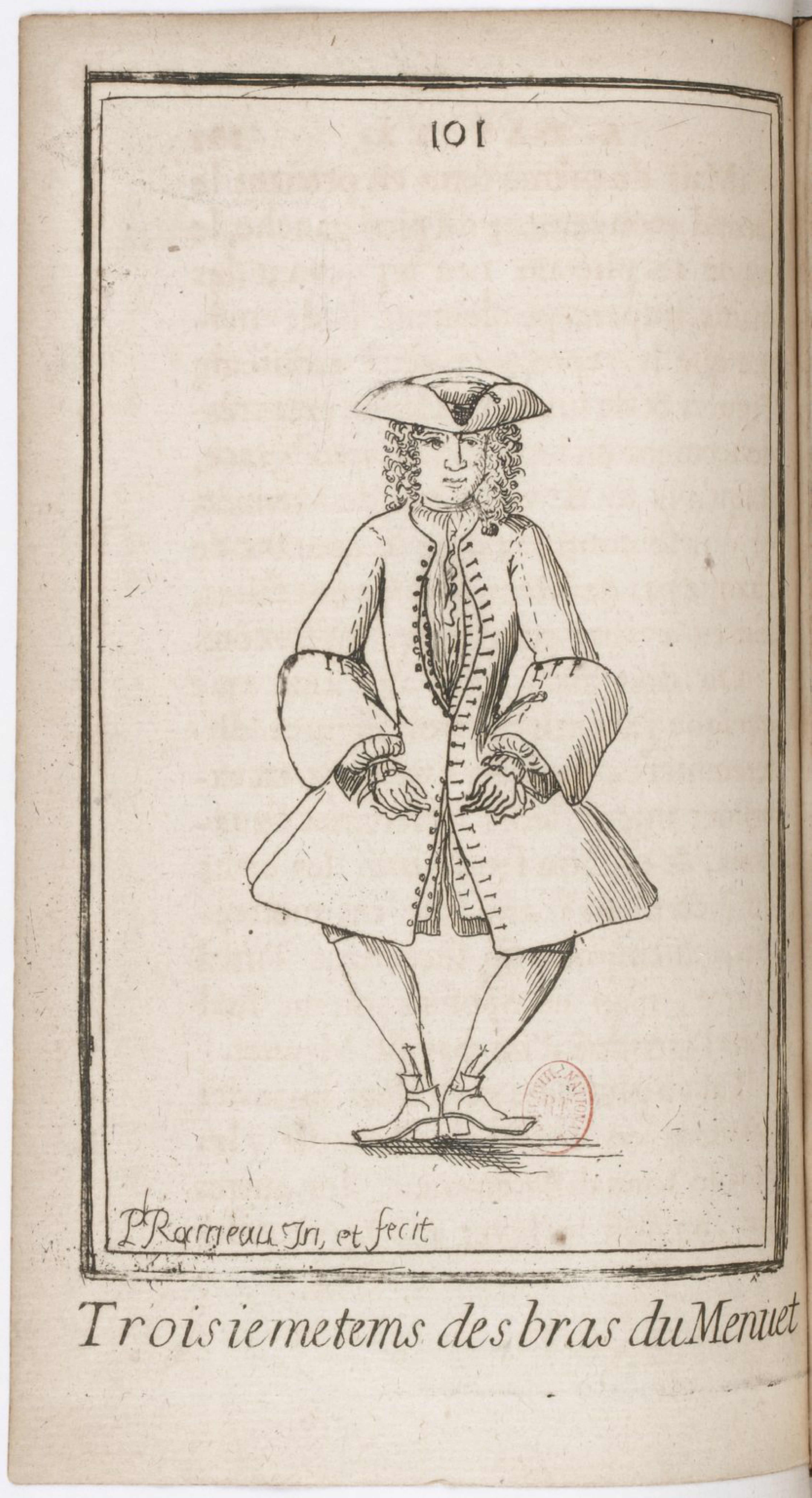 Third Beat of the Minuet's Arms by Pierre Rameau