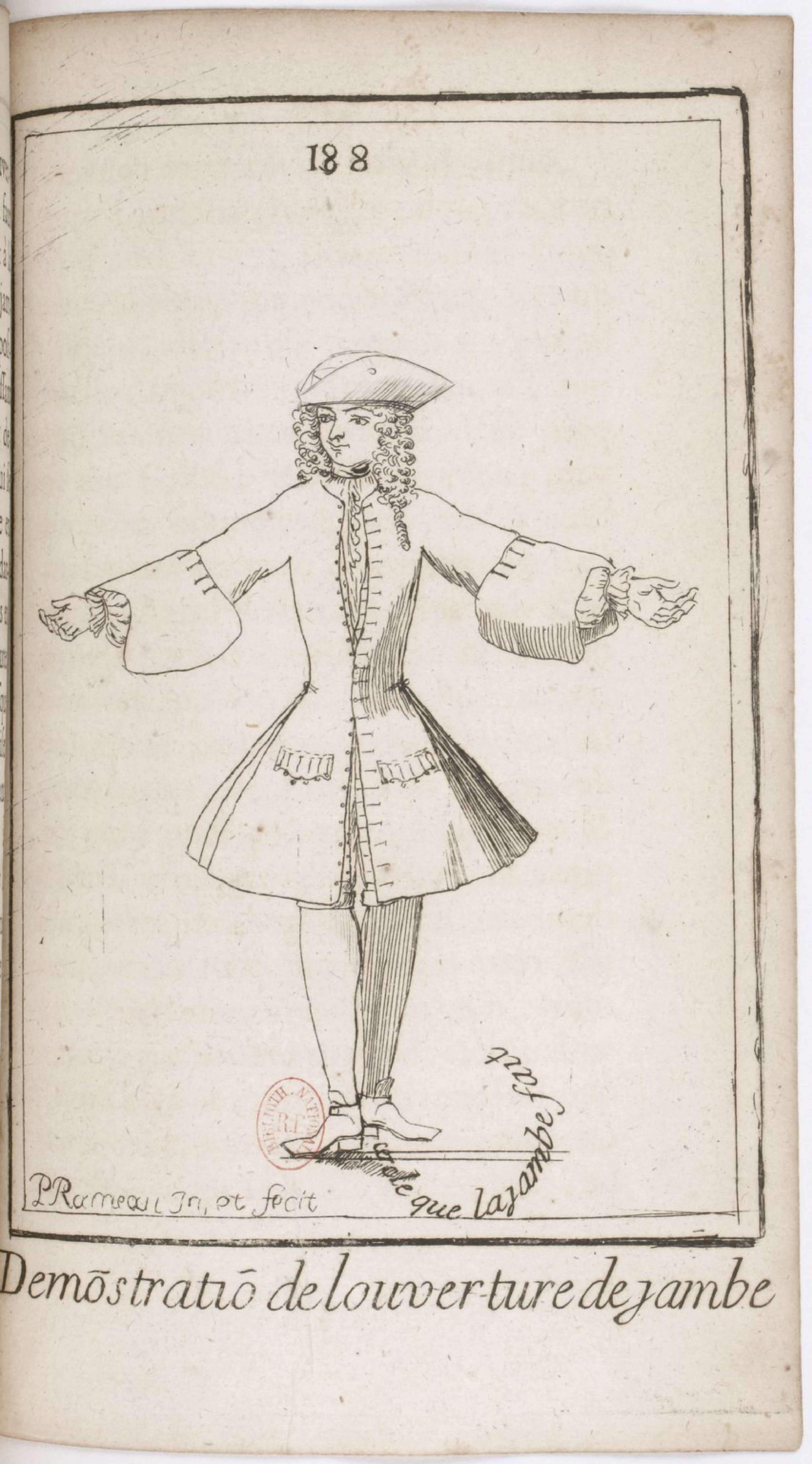 First Figure of the Opening of the Leg by Pierre Rameau